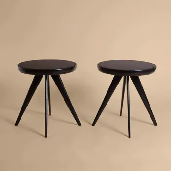 Gio Ponti (Italian 1891-1979) and Fontana Arte Pair of Side or Occasional Tables