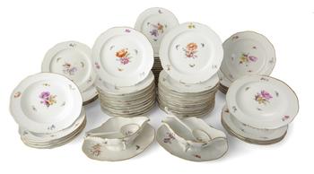 Lot 15 A KPM PORCELAIN PART DINNER SERVICE