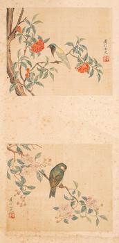畢惠 花鳥(niǎo)雙挖