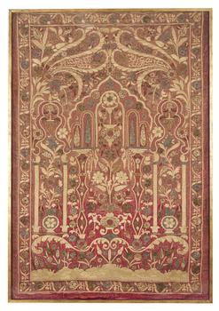 A large Ottoman prayer panel, 'Mihrab'