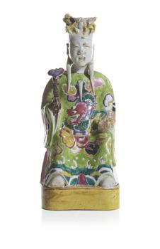 A Chinese Famille Rose porcelain figure