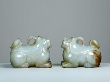 明以前 青銅獸頭觥