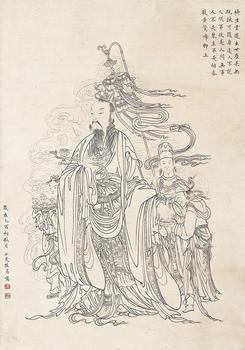 陸小曼 白描人物
