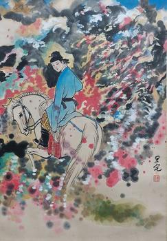 劉旦宅 騎馬圖