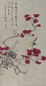吳湖帆 花鳥