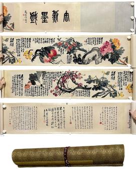 A Chinese handpainting, Signed&Marked.