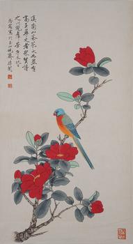 於非闇紙本花鳥圖畫