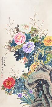 顏伯龍《花開(kāi)富貴圖》