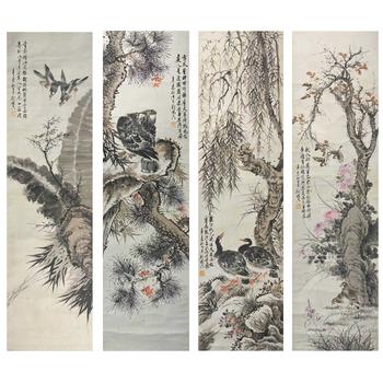 劉德六《花鳥(niǎo)四條屏》
