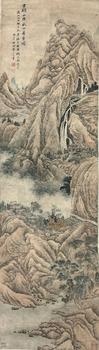 《黃鶴山樵秋山蕭寺圖》