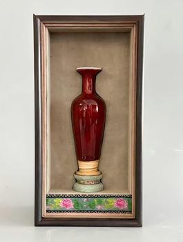 豇豆紅柳葉瓶