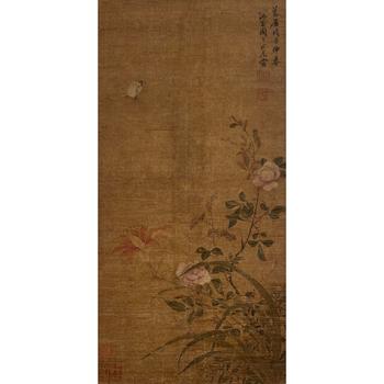 周之冕 花蝶圖