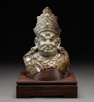 明以前 和田玉四大天王之一造像