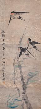 Ren Bonian Feiyantu | 任伯年 飛燕圖