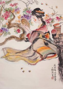 Cheng Shifa shuzhuang | 程十發(fā) 梳妝