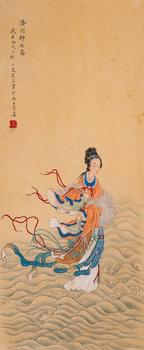 Lu Xiaoman Luochuan Goddess Map | 陸小曼 洛川神女圖