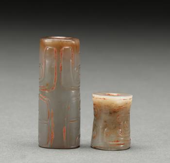 明以前 和田玉勒子一組