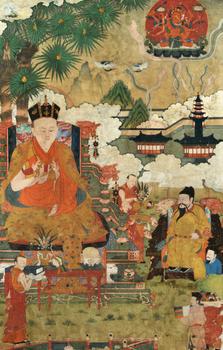 17世紀  五世噶瑪巴得銀協(xié)巴唐卡