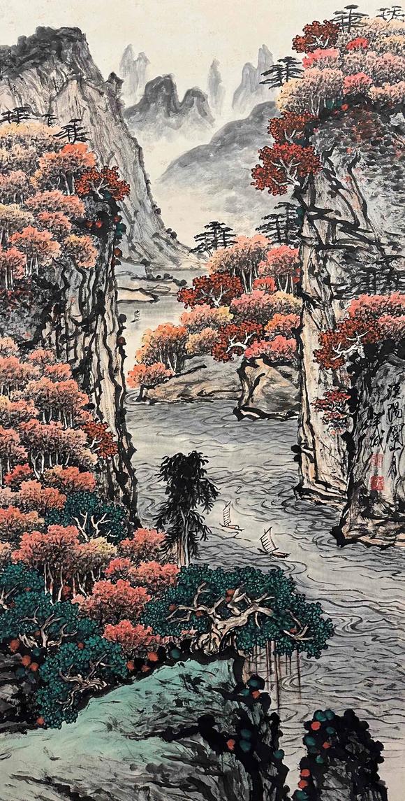 東京國際拍賣關(guān)山月 山水