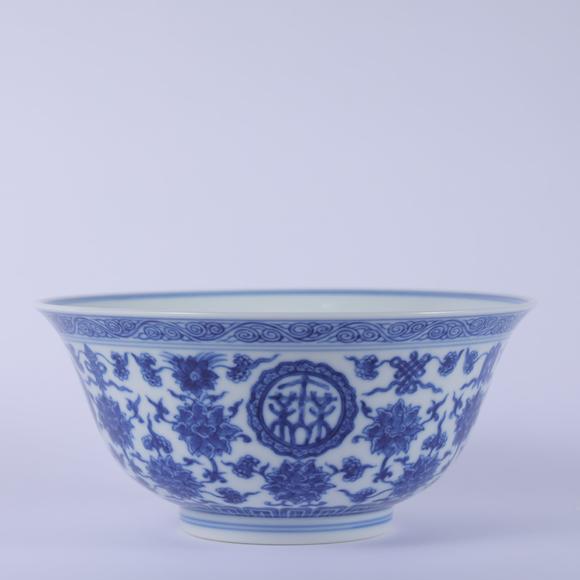 北京嘉翰|北京嘉翰2026藝術(shù)品拍賣會(huì)（第184期）青花萬(wàn)壽無(wú)疆紋碗