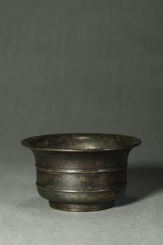 清代 銅弦紋供杯