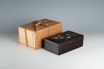 清代 紫檀花鳥(niǎo)嵌箱