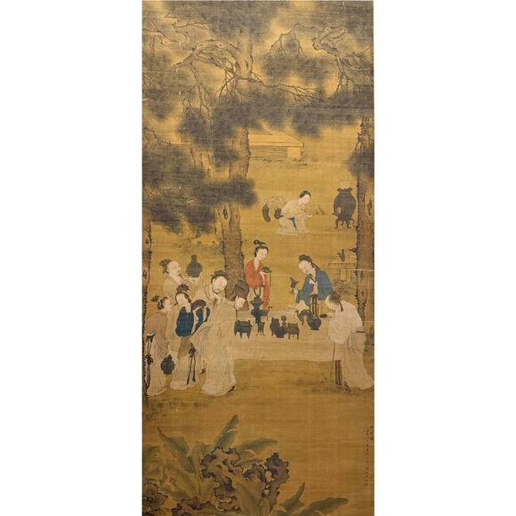 鐮倉美術(shù)劉松年 賞古圖