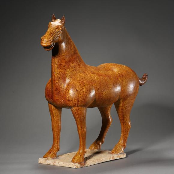 鐮倉美術|藝術品拍賣會（第十三回)明以前 絞胎陶馬
