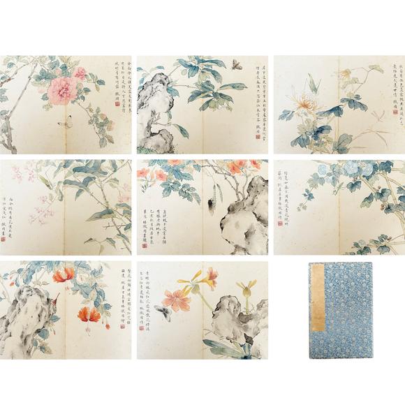 鐮倉美術(shù)林徽因 花卉冊(cè)頁八開