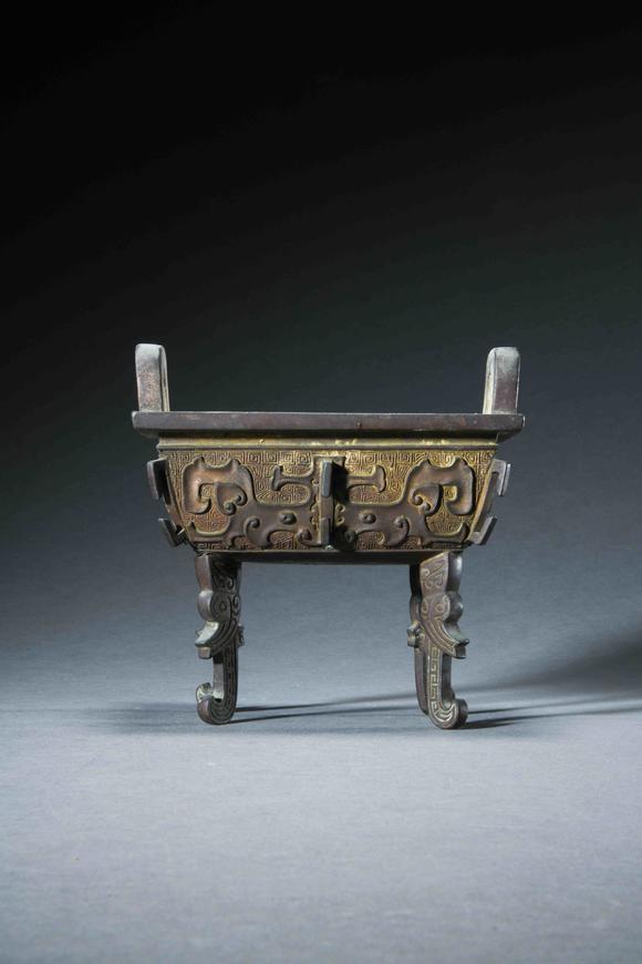 ♢唐物 中国 古玩 古美術品 麒麟形 文鎮 文房四宝 宣徳銅 骨董品 古董