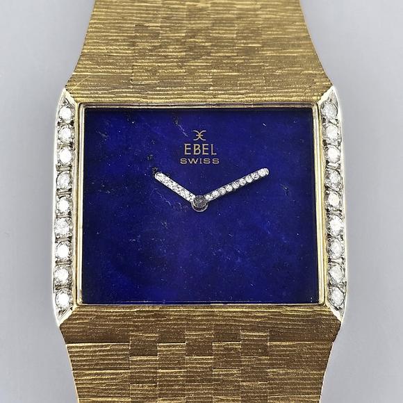Auktionshaus BlankLuxus-Herrenarmbanduhr mit Diamantbesatz EBEL - Jumbo, 1970er Jahre,