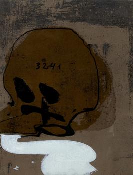 Antoni Tàpies,?
Spanish 1923-2012,?

Crani amb Xifres, 1991;?

ca