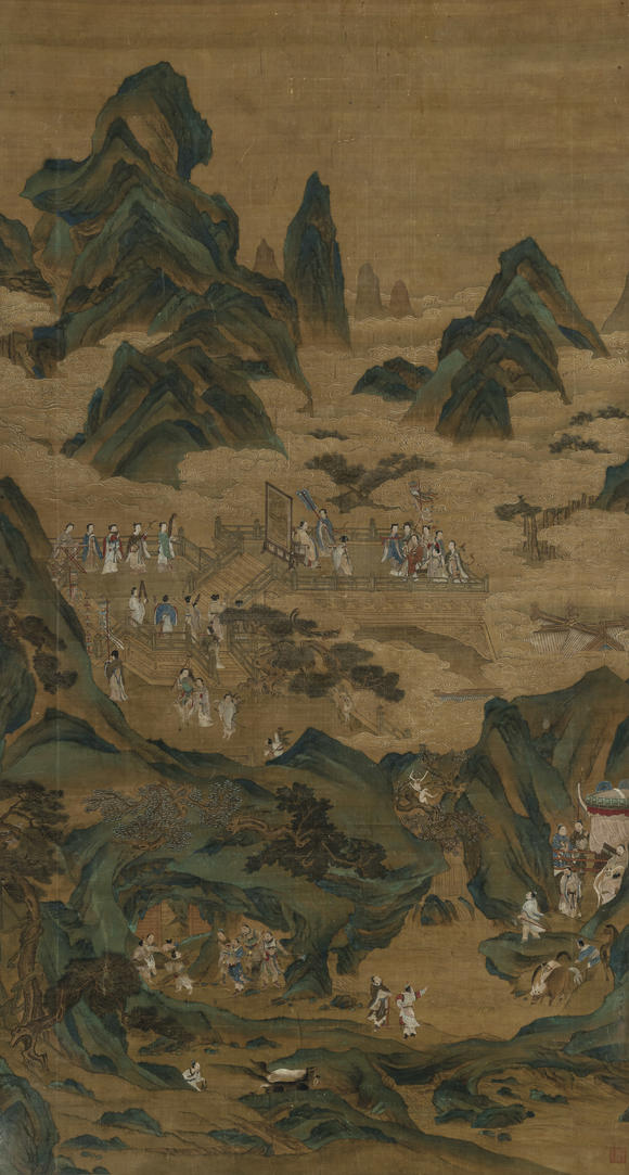上氏拍賣仇英 仙山雅集