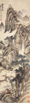 釋擔(dān)當(dāng)(1593-1673) 秋山瀑泉