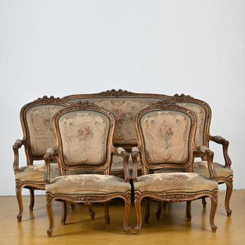 Louis XV-style salon with Aubusson Tapestry (*)…