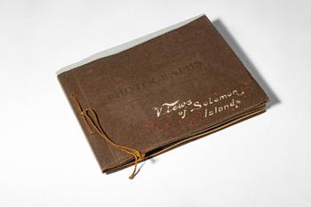 Ca. AD 1910. >
An album titled “Views of Solomon Islands”, containing 23 photographs depicting sc