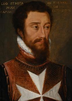 FOLLOWER OF CORNEILLE DE LYON, PORTRAIT OF LEONE STROZZI AGED THIRTY-EIGHT