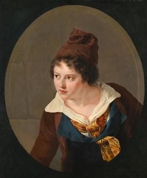 ANNE-LOUIS GIRODET DE ROUCY-TRIOSON (FRENCH 1767-1824), PORTRAIT OF JEANNE CHARLOTTE SAINT AUBIN