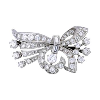 Diamantbrosche ca. 3,5 ct