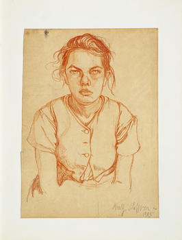 K?te Lassen (Flensburg 1880 - Flensburg 1956). Portrait of a Girl.