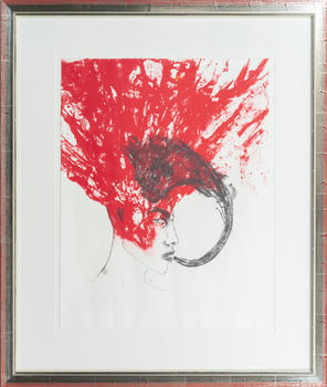 Angela Hampel (R?ckelwitz 1956). Burning Head.