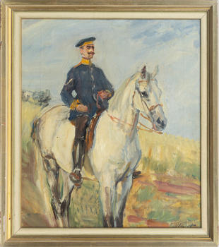 Max Slevogt (Landshut 1868 - Neukastel/Pfalz 1932). Dragoon officer.
