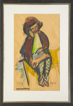 Friedrich Karl Gotsch (Pries/Kiel 1900 - Schleswig 1984). Prayer.