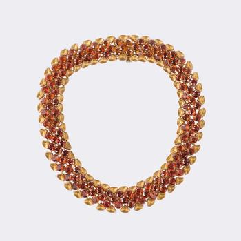 Juwelier Wilm. Vivid Citrine Vintage Necklace.