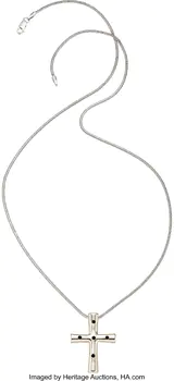 White Gold Pendant-Necklace Metal: 14k white go