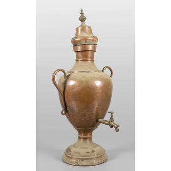 Samovar in rame sec.XIX<br>h.cm.62