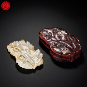 明 葉形筆舔（帶原盒）