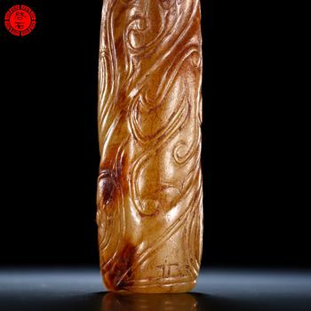 明 龍紋玉勒子