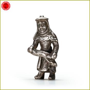 明 銀質(zhì)狩獵人物像
