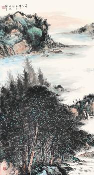黎雄才  山水